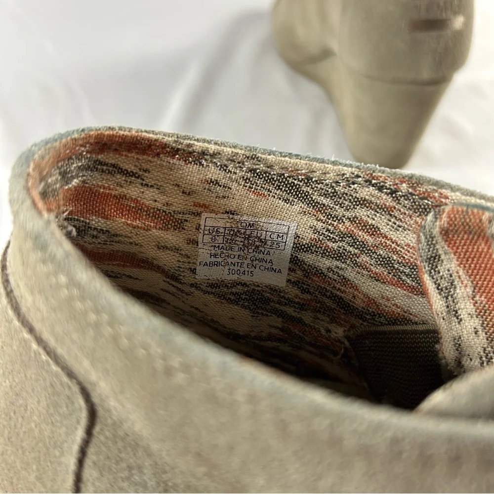 TOMS Women’s Suede LaceUp Wedge Ankle Bootie Comfortable, Size 8‎
